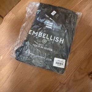 Embellish Men's Straight Jeans - Classic Black